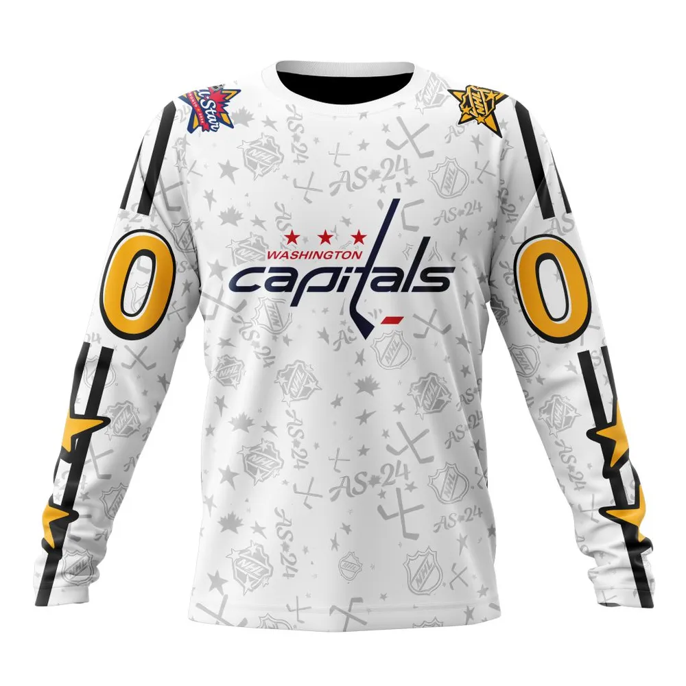 NHL Washington Capitals Special 2024 All-Star Game Design St2401 Long Sleeved Sweatshirt 