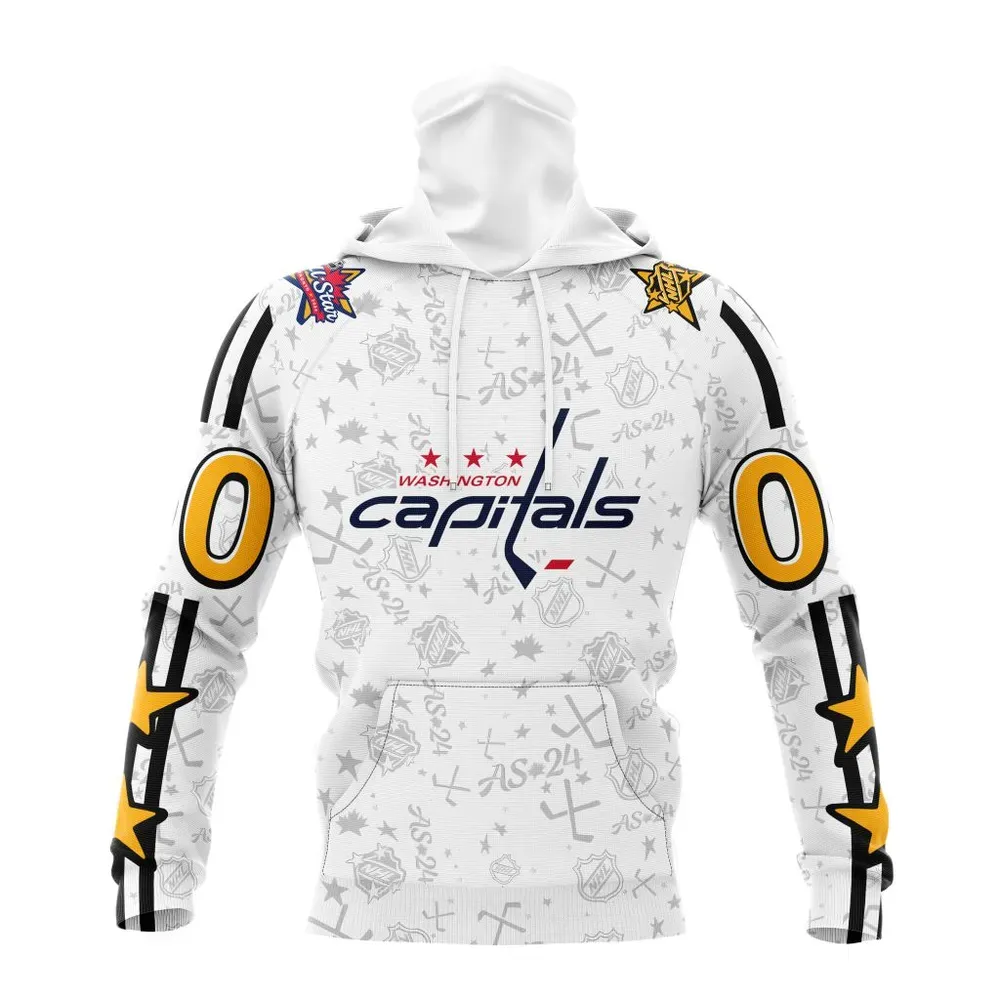 NHL Washington Capitals Special 2024 All-Star Game Design St2401 Mask Hoodie