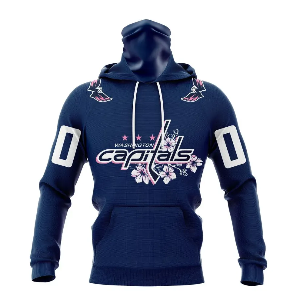 NHL Washington Capitals Special Cherry Blossom 2023 Mask Hoodie