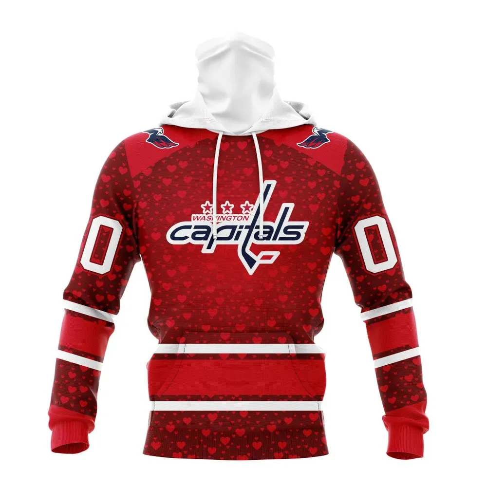 NHL Washington Capitals Special Gift For Valentines Day St2401 Mask Hoodie