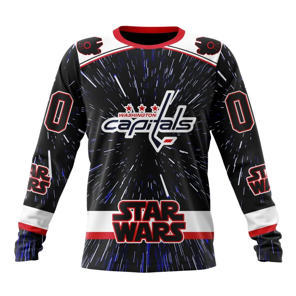 NHL Washington Capitals Special Star Wars Design St2303 Long Sleeved Sweatshirt 