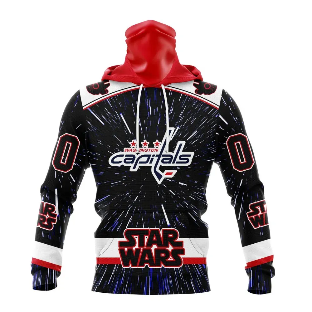 NHL Washington Capitals Special Star Wars Design St2303 Mask Hoodie