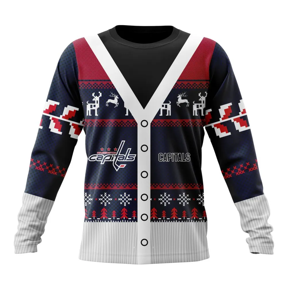 NHL Washington Capitals | Specialized Chrismas Season Long Sleeved Sweatshirt 