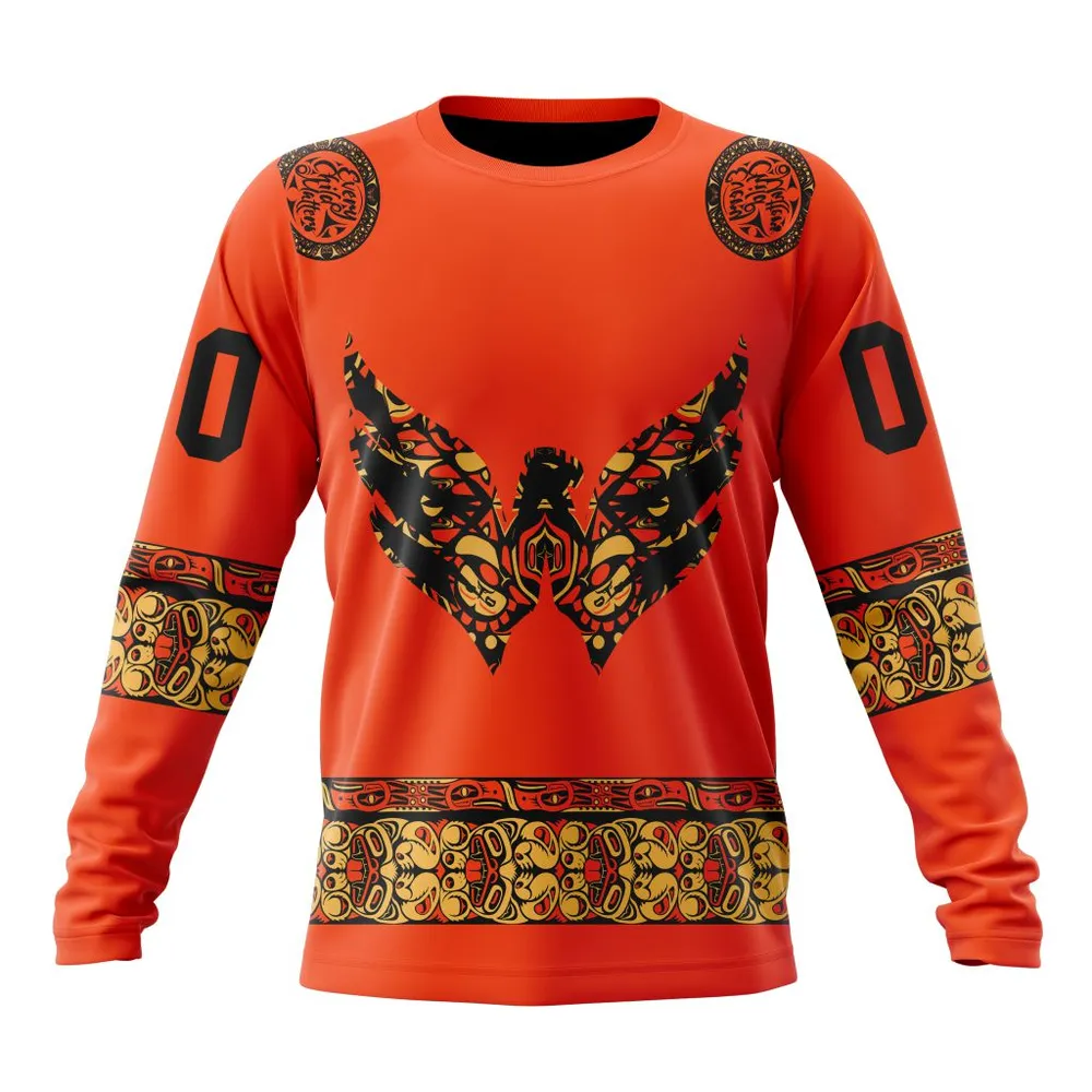 NHL Washington Capitals | Specialized National Day For Truth And Reconciliation Long Sleeved Sweatshirt 