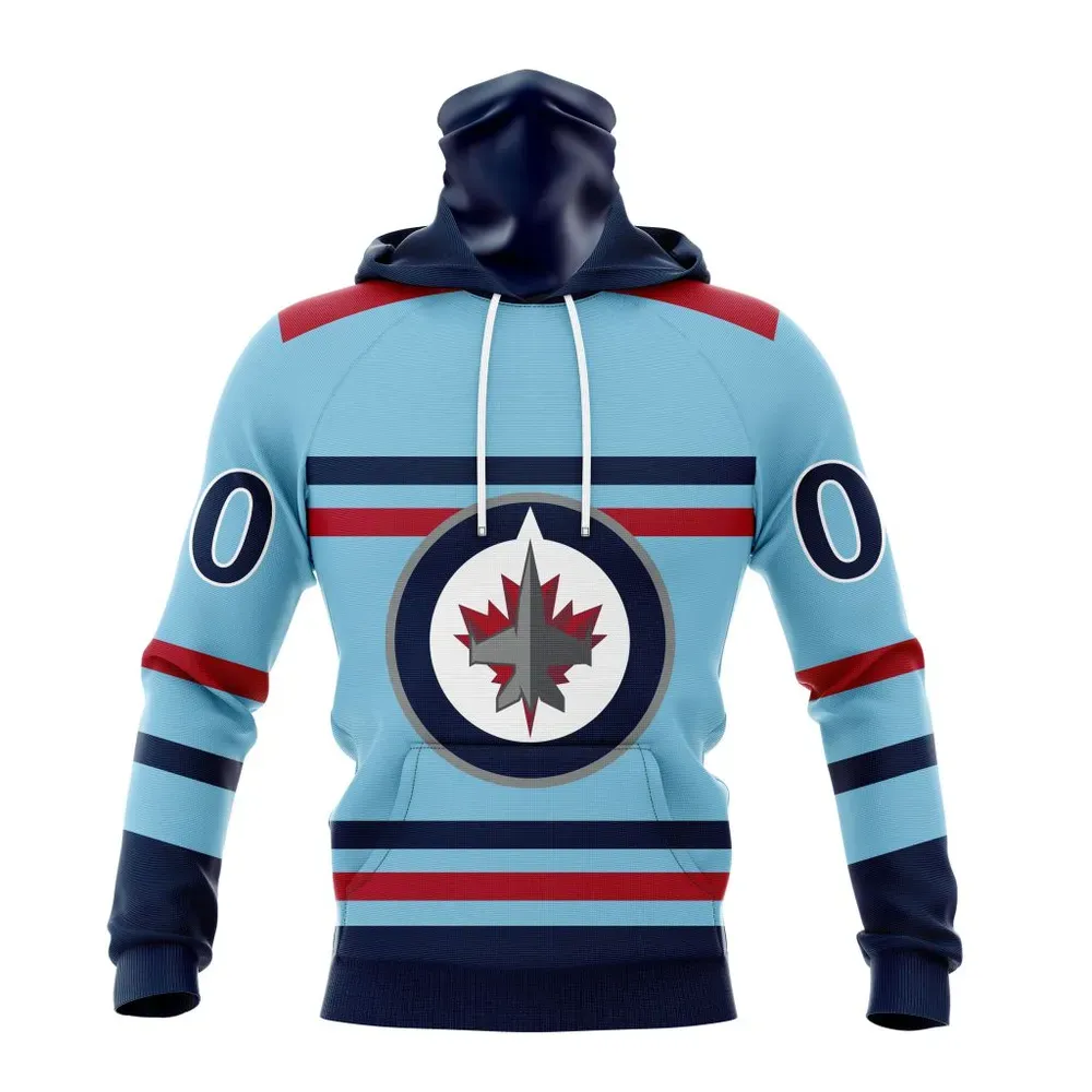 NHL Winnipeg Jets 1948 Rcaf Special Alternate Kits Mask Hoodie