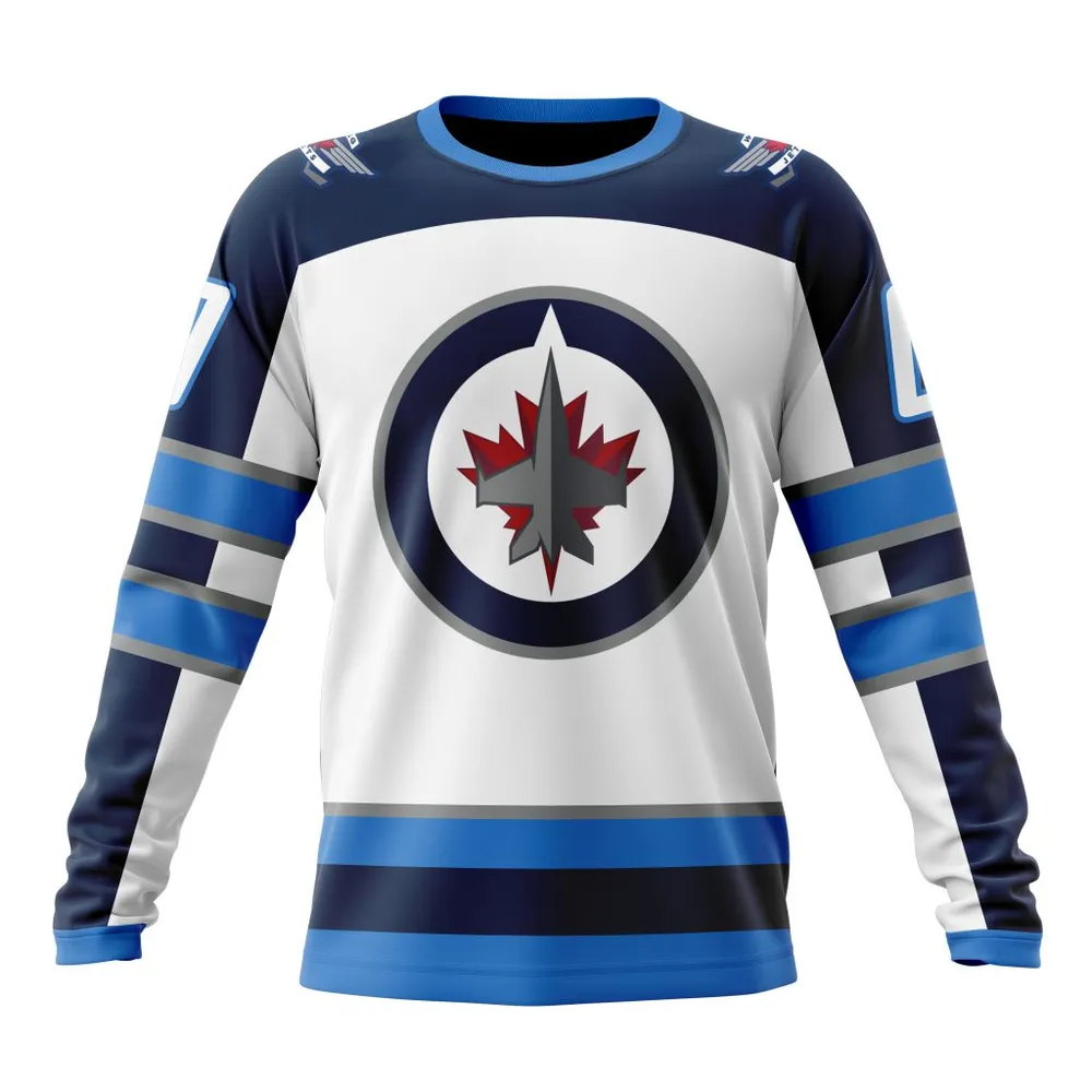 NHL Winnipeg Jets Away Kits Long Sleeved Sweatshirt 