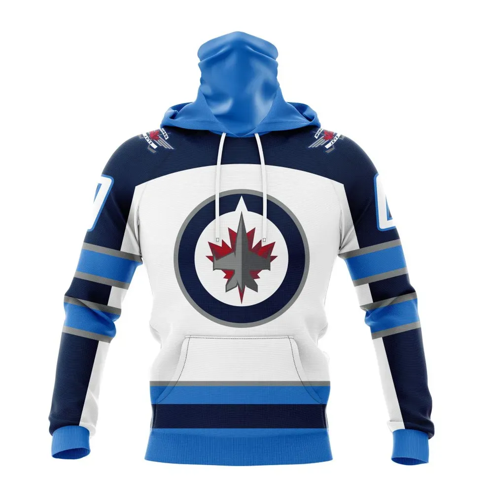 NHL Winnipeg Jets Away Kits Mask Hoodie