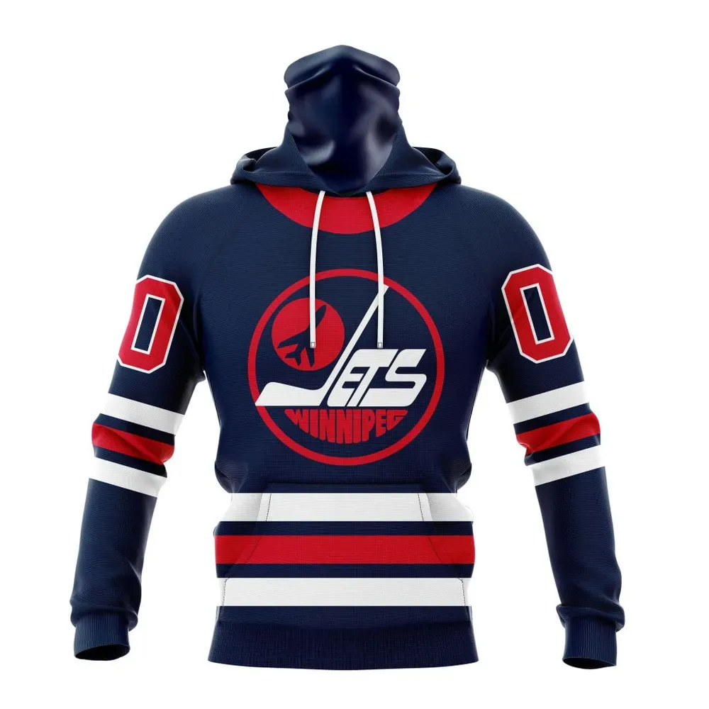 NHL Winnipeg Jets Personalize Alternate Kits Mask Hoodie