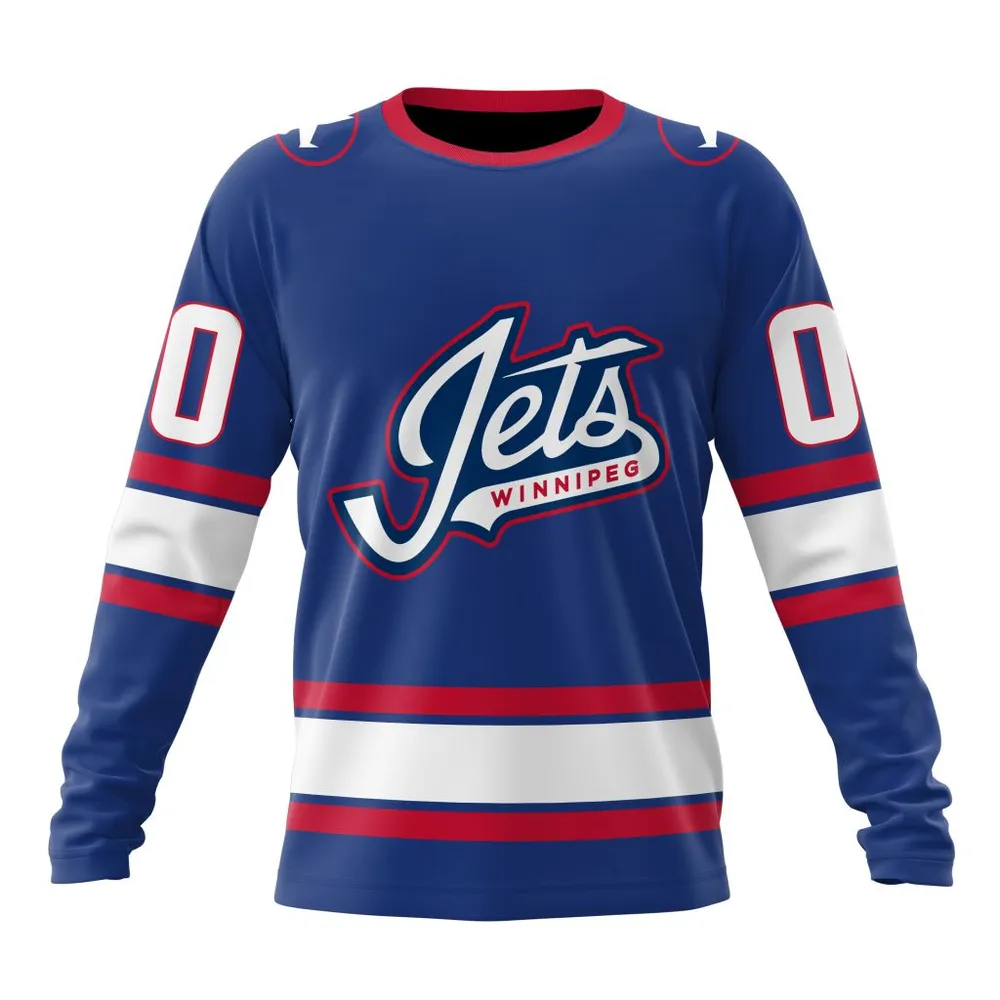 NHL Winnipeg Jets Personalized Alternate Concepts Kits St2401 Long Sleeved Sweatshirt 