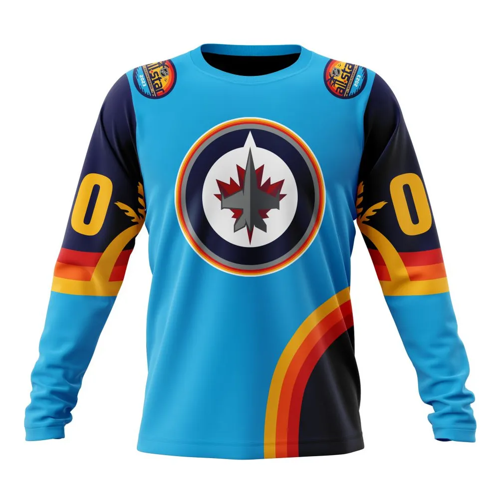 NHL Winnipeg Jets Special All-Star Game Design With Atlantic Ocean Long Sleeved Sweatshirt 