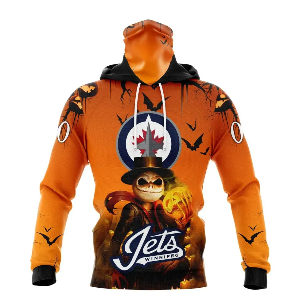 NHL Winnipeg Jets Special Halloween Concepts St2201 Mask Hoodie