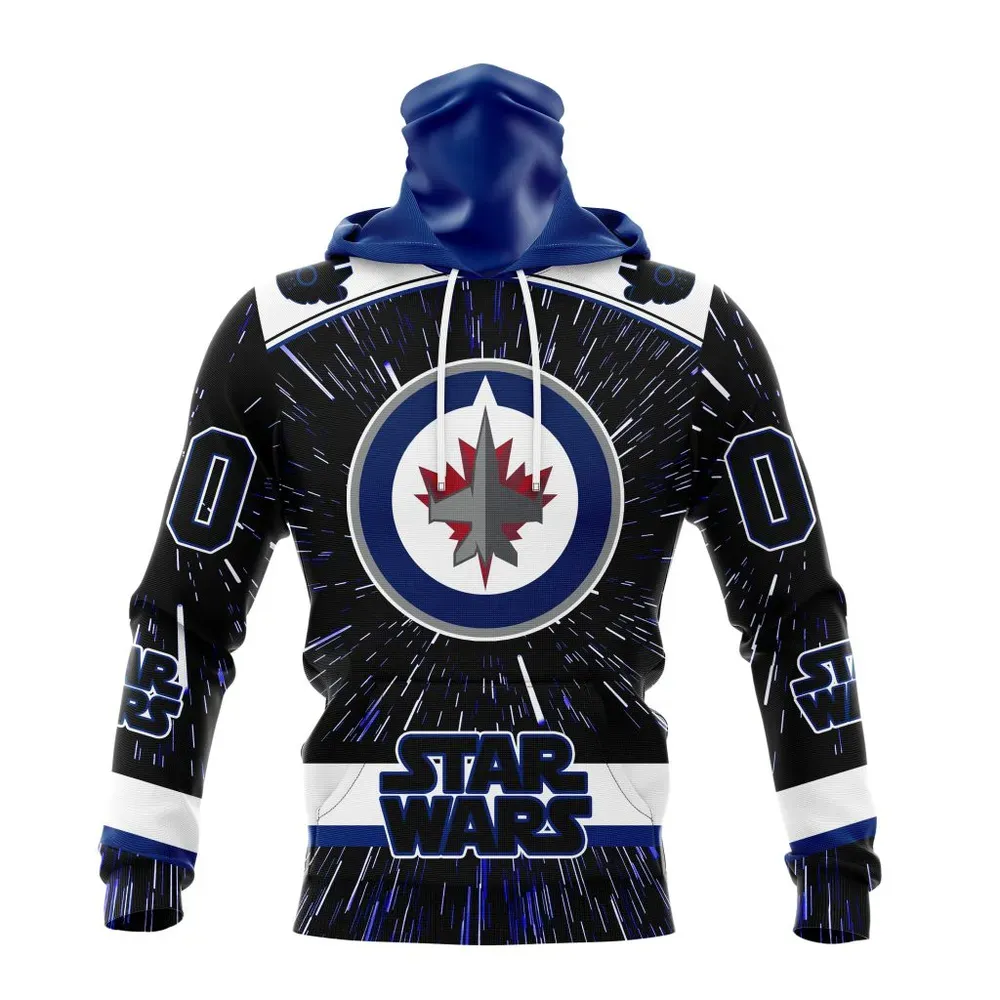 NHL Winnipeg Jets Special Star Wars Design St2303 Mask Hoodie