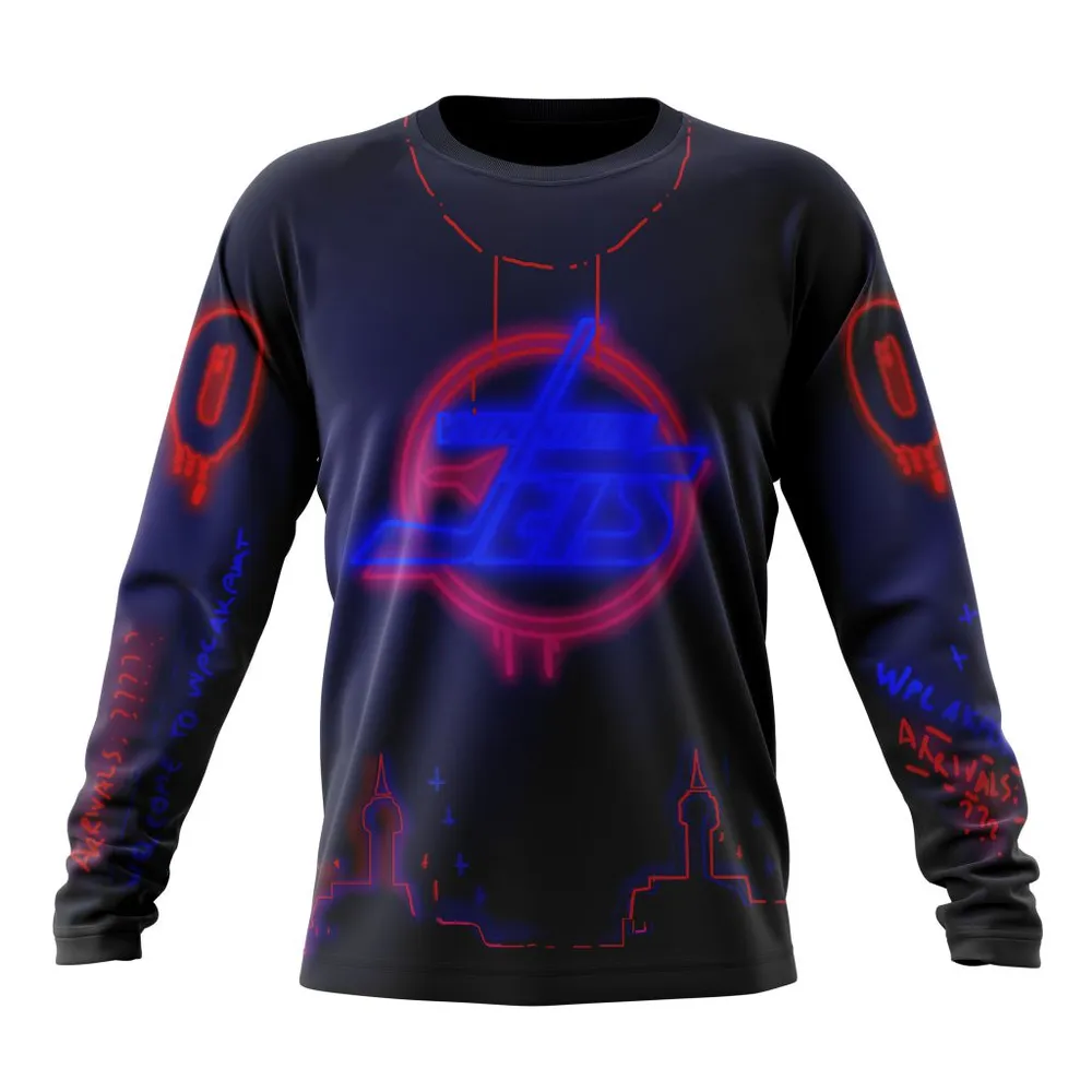 NHL Winnipeg Jets | Specialized Jersey For Halloween Night Long Sleeved Sweatshirt 