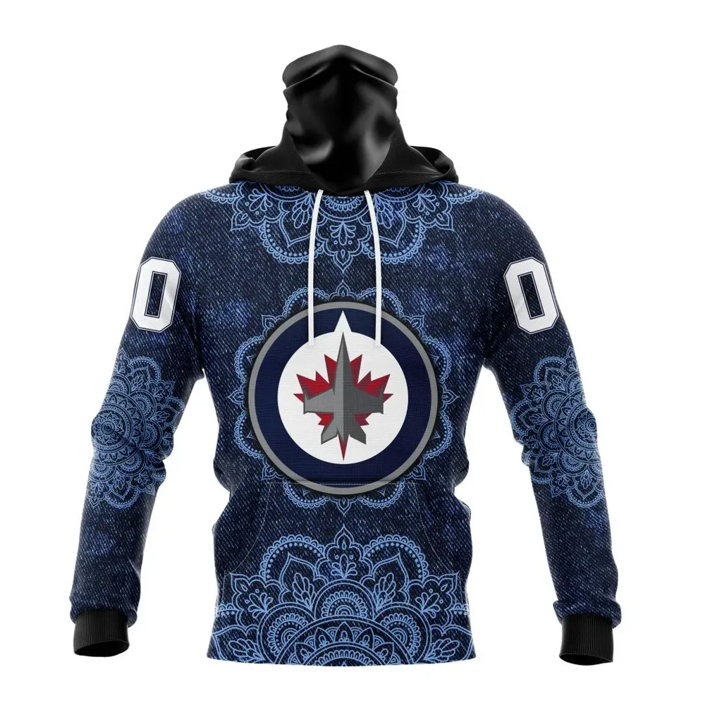 NHL Winnipeg Jets | Specialized Mandala Style St2201 Mask Hoodie