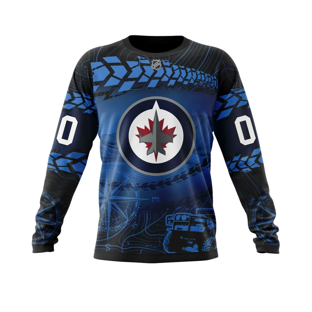 NHL Winnipeg Jets | Specialized Off Road Style St2201 Long Sleeved Sweatshirt 