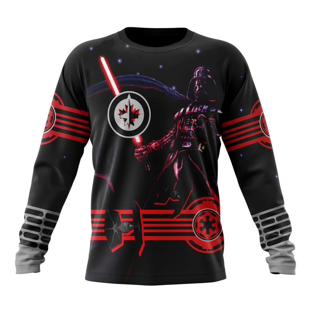 NHL Winnipeg Jets | Specialized Starwar Darth Vader Version Jersey Long Sleeved Sweatshirt 