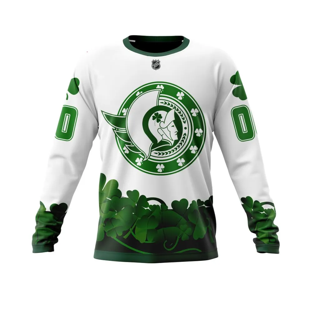 Ottawa Senators | Happy St.Patrick Days Jersey V0522 Long Sleeved Sweatshirt 