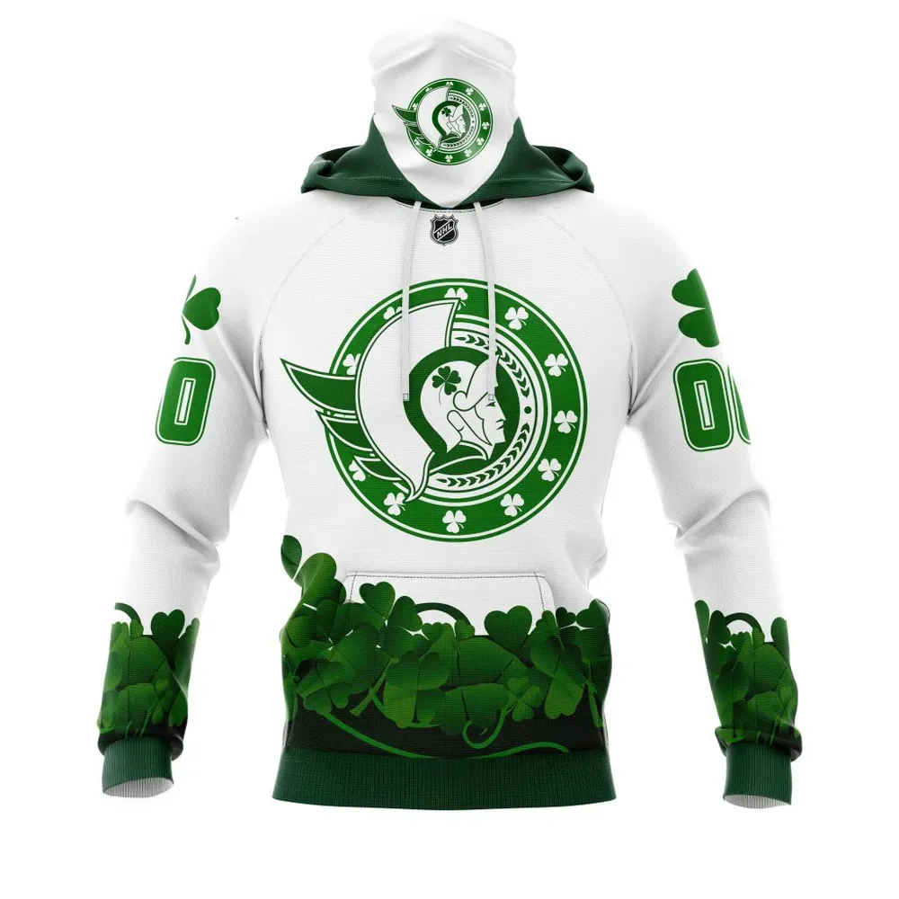 Ottawa Senators | Happy St.Patrick Days Jersey V0522 Mask Hoodie