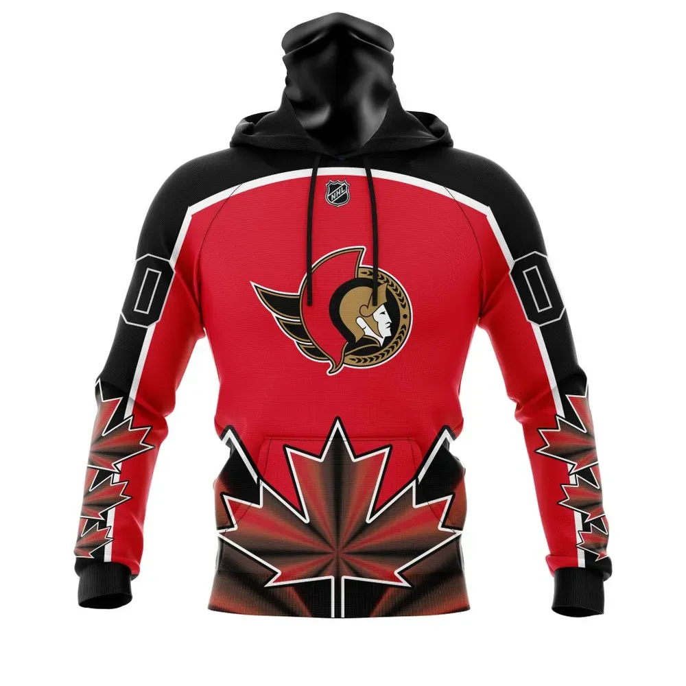 Ottawa Senators | With Beloved Canada Maple Leafs V0122 Mask Hoodie