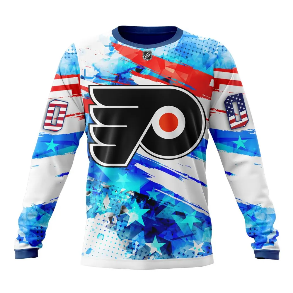 Philadelphia Flyers | Special Concept For Independence Day St2201 Long Sleeved Sweatshirt 