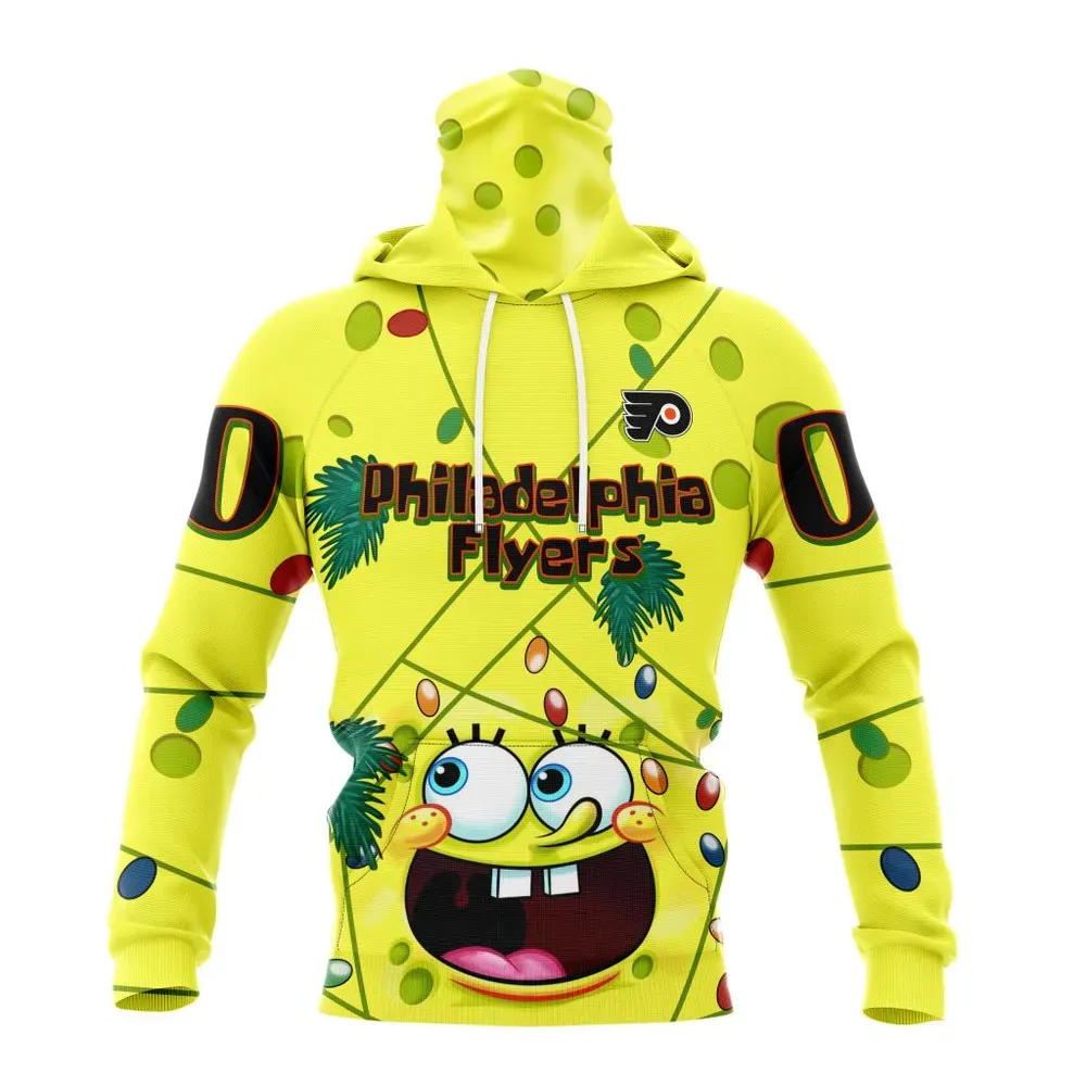 Philadelphia Flyers | Specialized Jersey With Spongebob V0122 Mask Hoodie