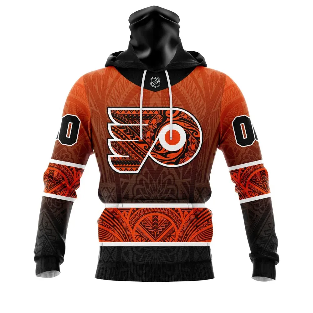 Philadelphia Flyers | Specialized Native With Samoa Culture V0222 Mask Hoodie