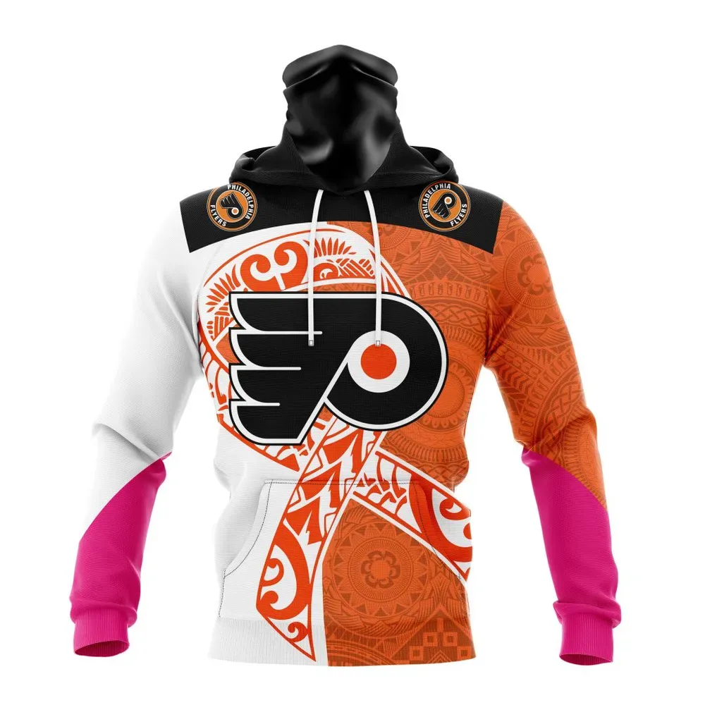 Philadelphia Flyers | Specialized Samoa Fights Cancer Jersey Mask Hoodie