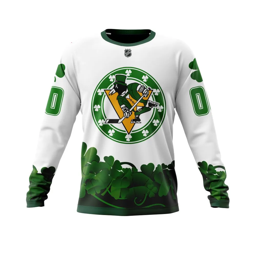 Pittsburgh Penguins | Happy St.Patrick Days Jersey V0522 Long Sleeved Sweatshirt 