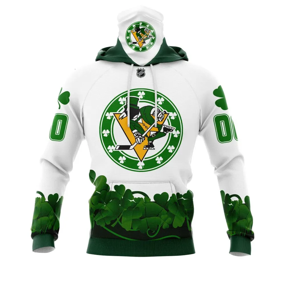 Pittsburgh Penguins | Happy St.Patrick Days Jersey V0522 Mask Hoodie