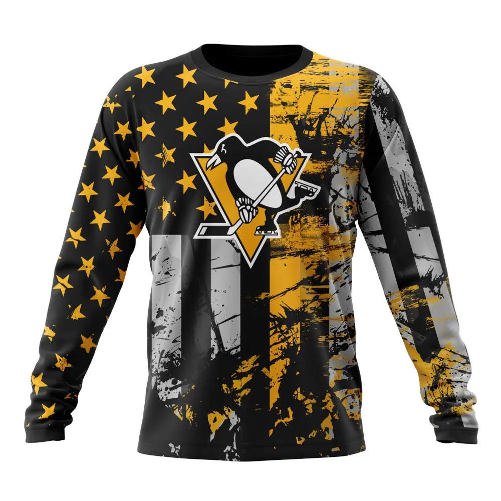 Pittsburgh Penguins | Specialized Jersey For America Long Sleeved Sweatshirt 