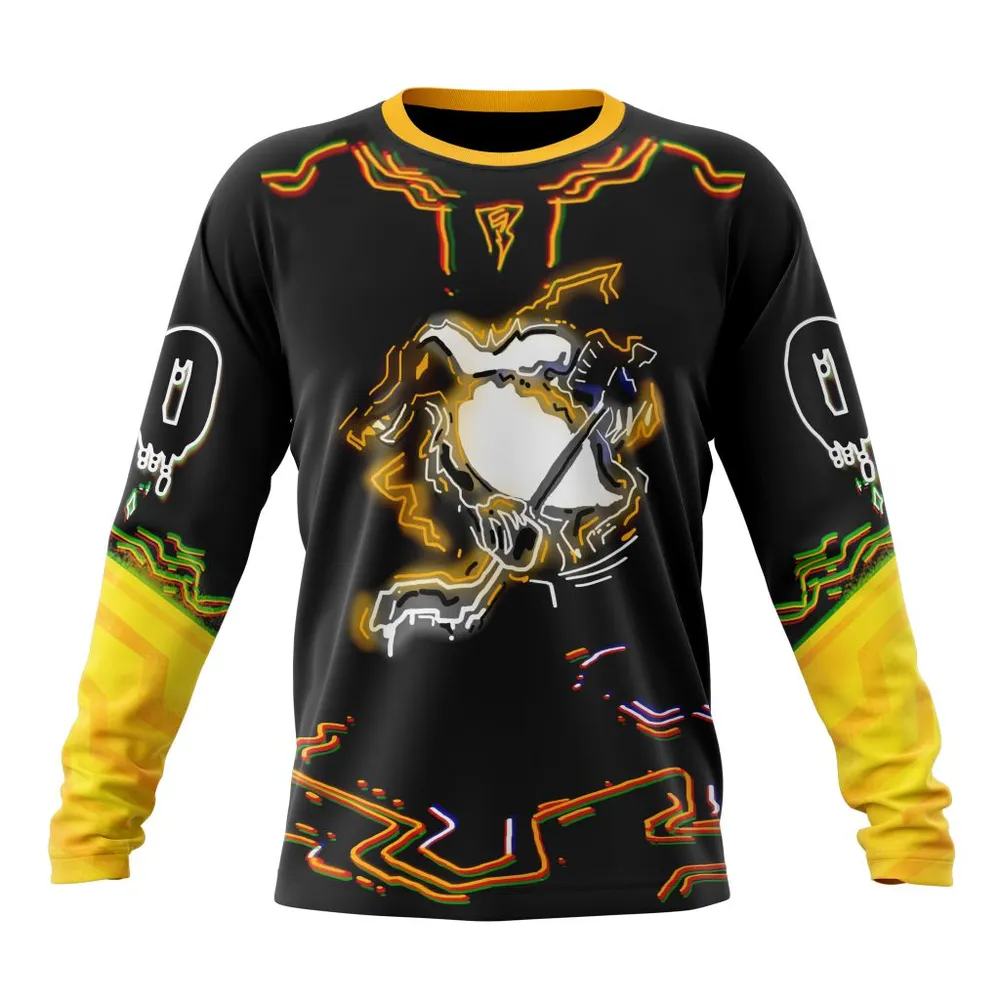 Pittsburgh Penguins | Specialized Jersey For Halloween Night Long Sleeved Sweatshirt 