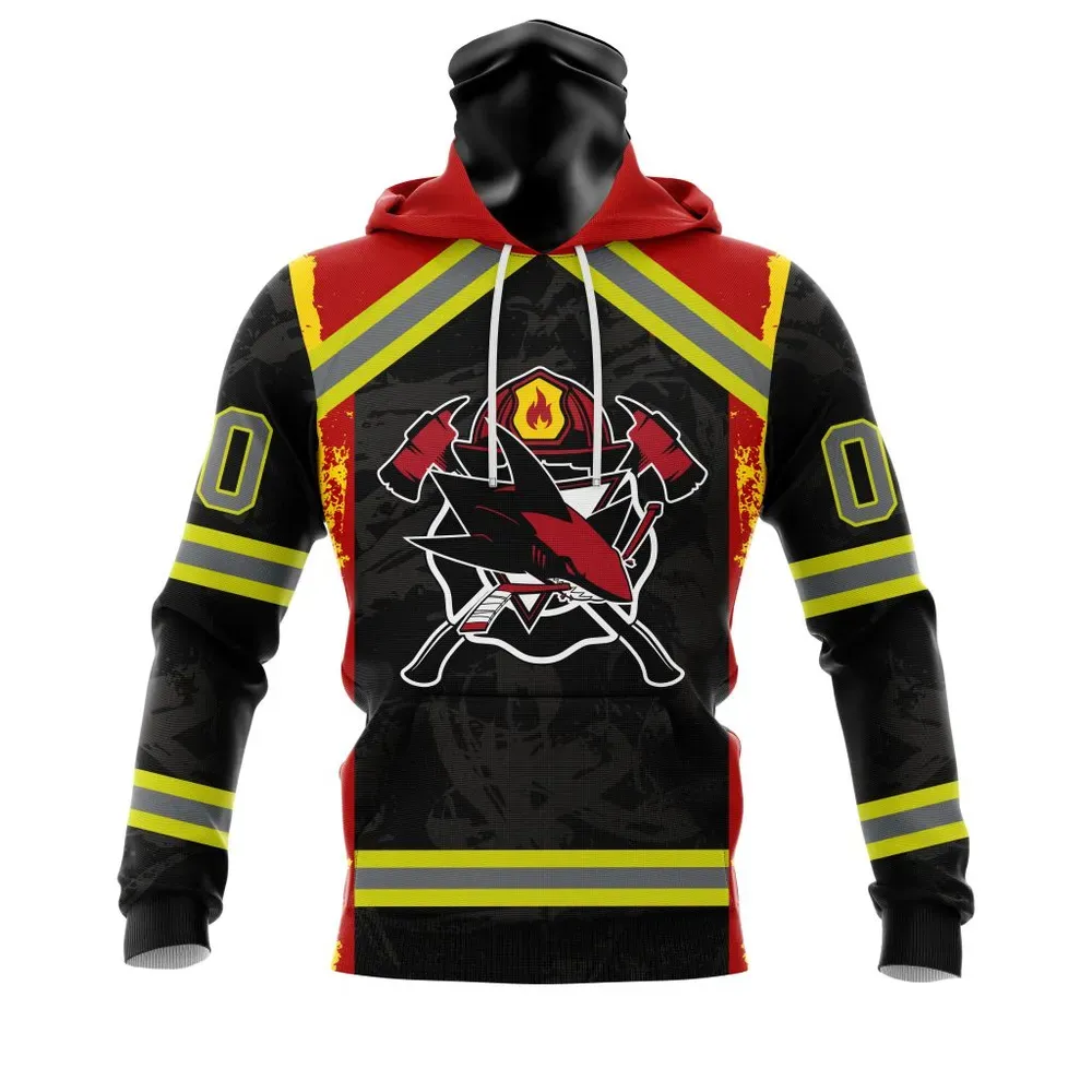 San Jose Sharks | Honnor Firefighter V0322 Mask Hoodie