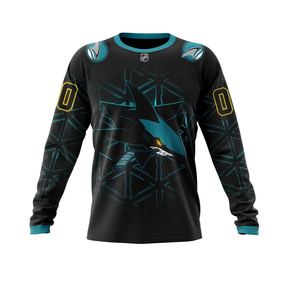 San Jose Sharks | With Specialized Logo Concepts Kits Long Sleeved Sweatshirt 