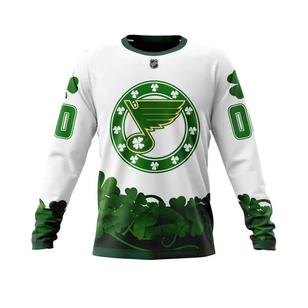 St. Louis Blues | Happy St.Patrick Days Jersey V0522 Long Sleeved Sweatshirt 