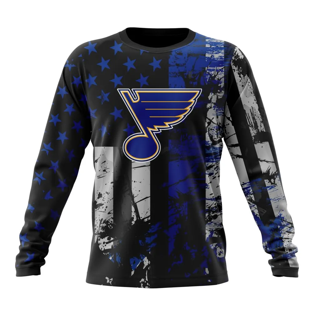 St. Louis Blues | Specialized Jersey For America Long Sleeved Sweatshirt 