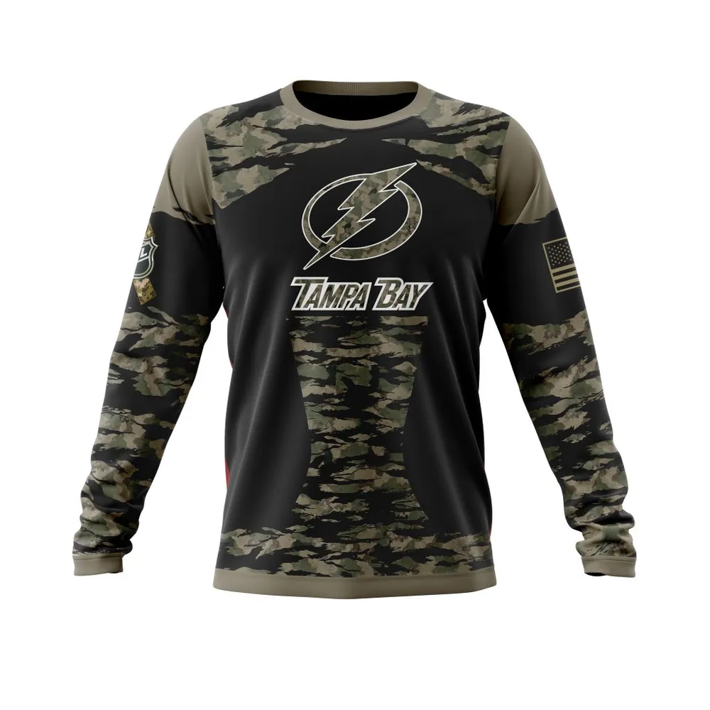 Tampa Bay Lightning | Honors Veterans And Military Members Long Sleeved Sweatshirt 