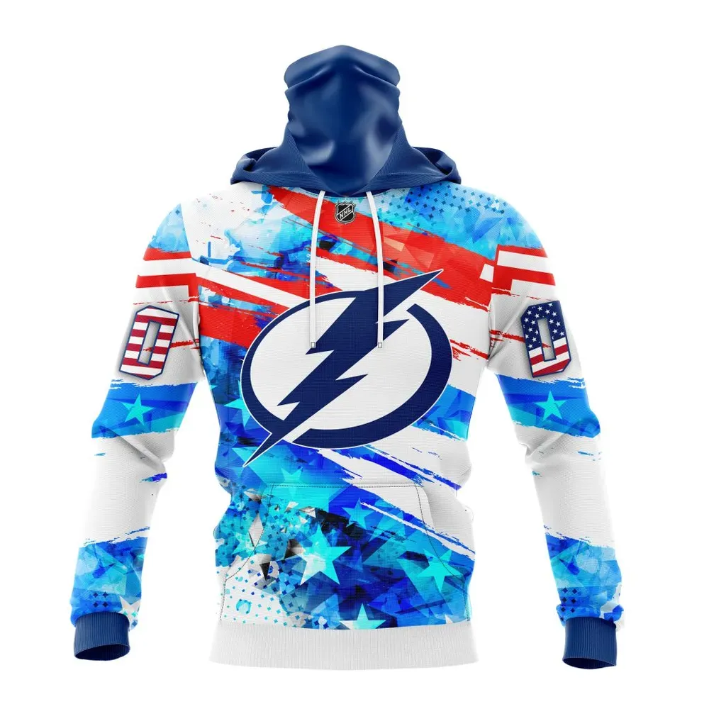 Tampa Bay Lightning | Special Concept For Independence Day St2201 Mask Hoodie