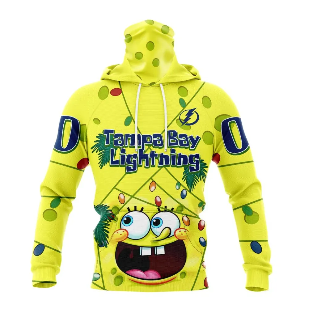 Tampa Bay Lightning | Specialized Jersey With Spongebob V0122 Mask Hoodie