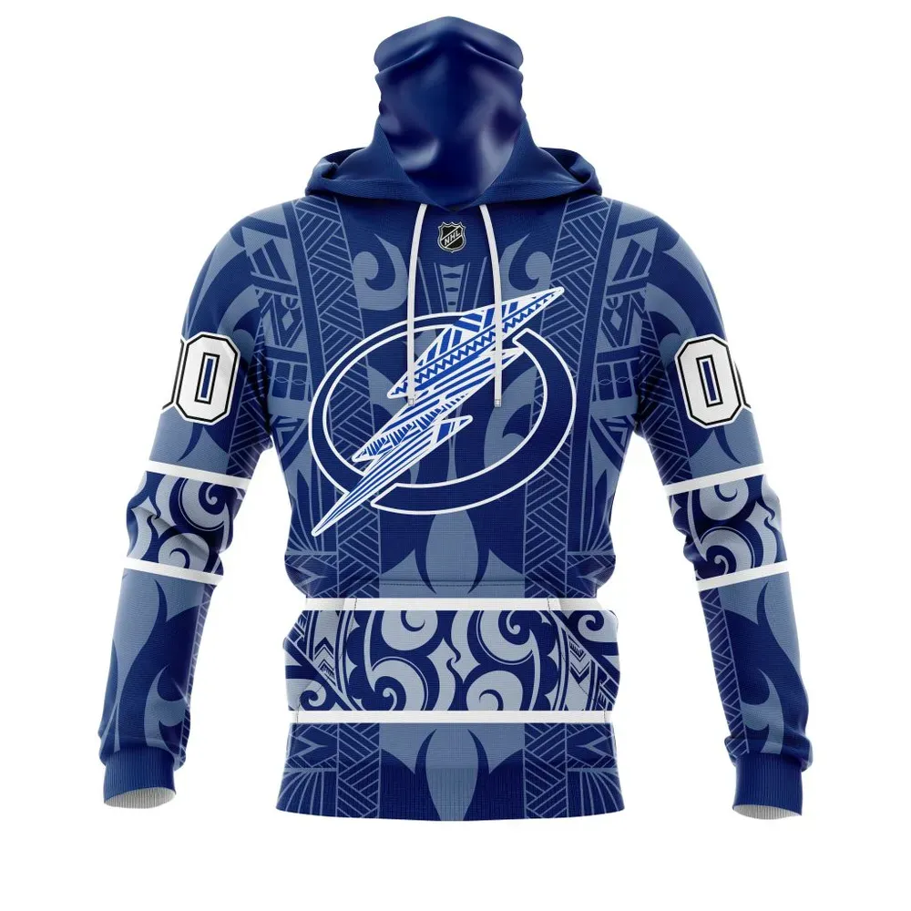 Tampa Bay Lightning | Specialized Native With Samoa Culture V0222 Mask Hoodie