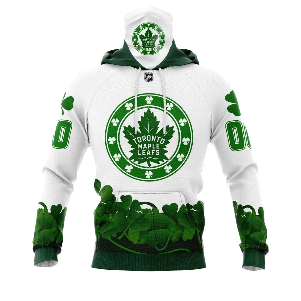 Toronto Maple Leafs | Happy St.Patrick Days Jersey V0522 Mask Hoodie