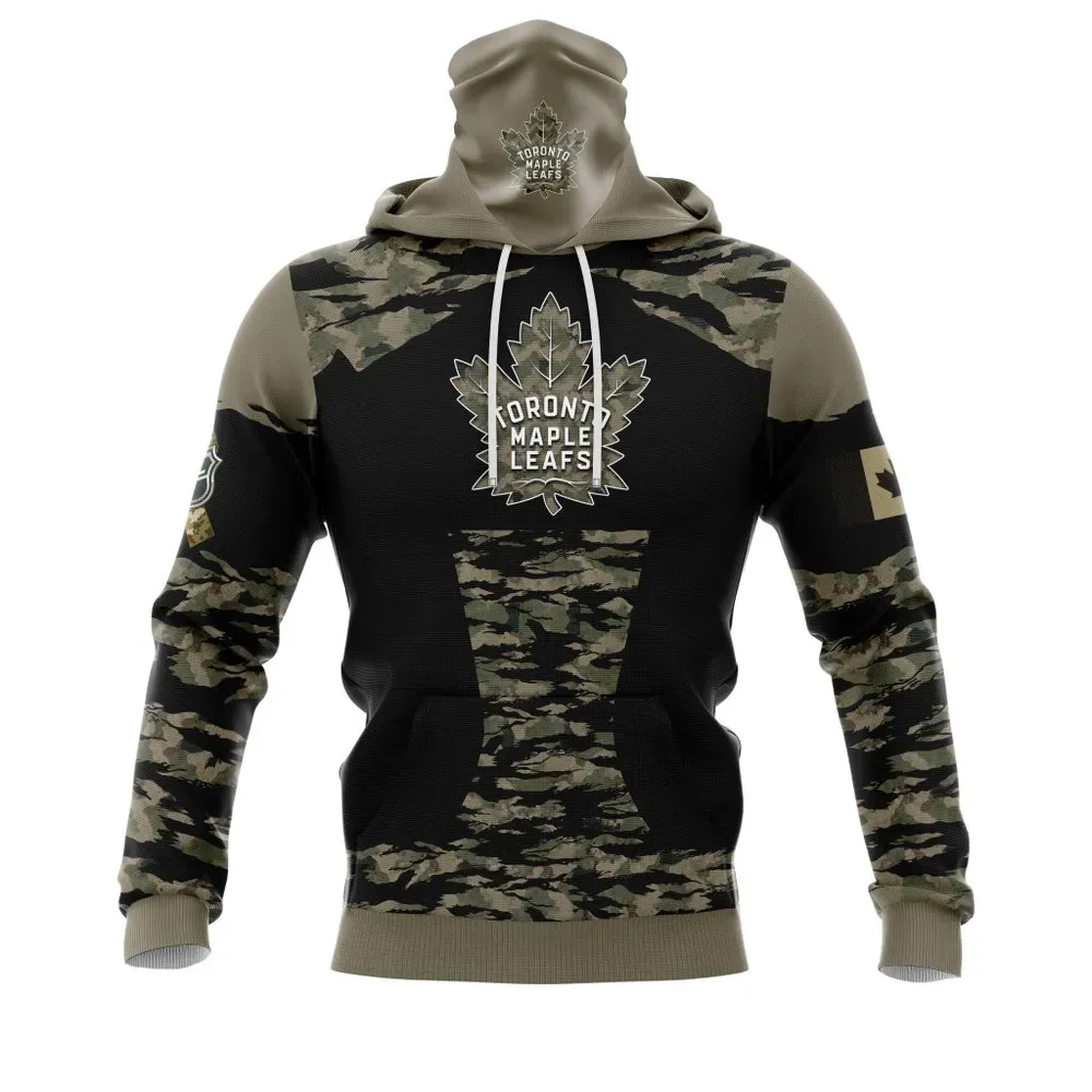 Toronto Maple Leafs | Honors Veterans And Military Members Mask Hoodie