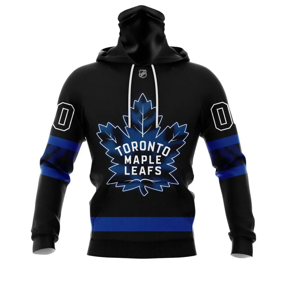 Toronto Maple Leafs Premier Reversible Black Mask Hoodie