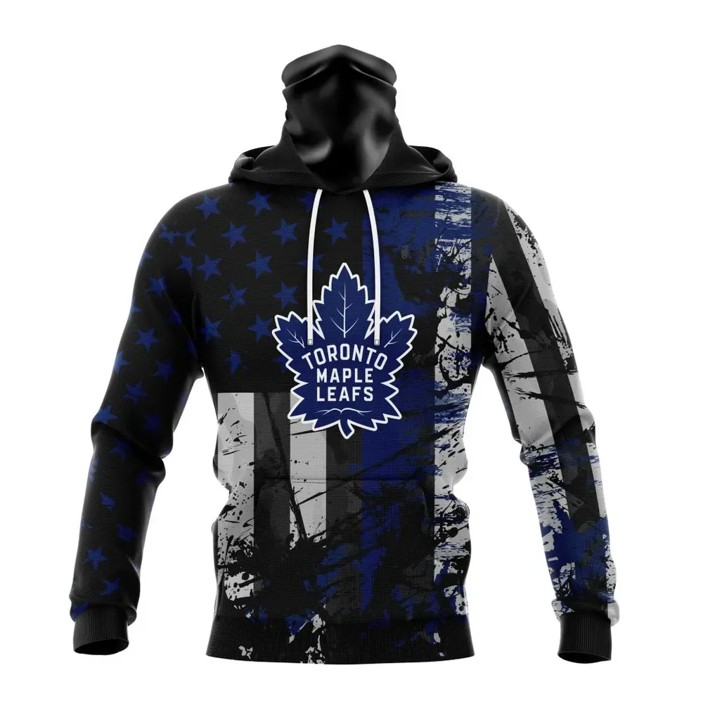 Toronto Maple Leafs Specialized Jersey For America Mask Hoodie