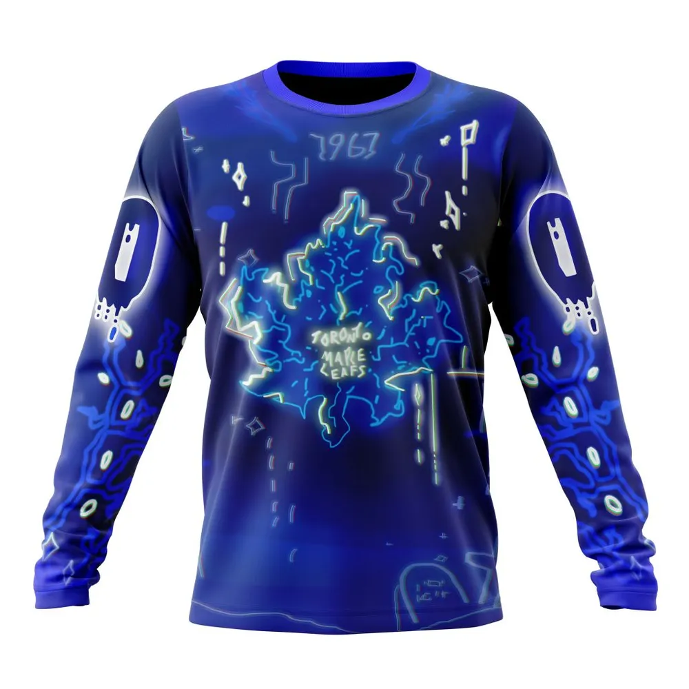 Toronto Maple Leafs Specialized Jersey For Halloween Night Long Sleeved Sweatshirt 