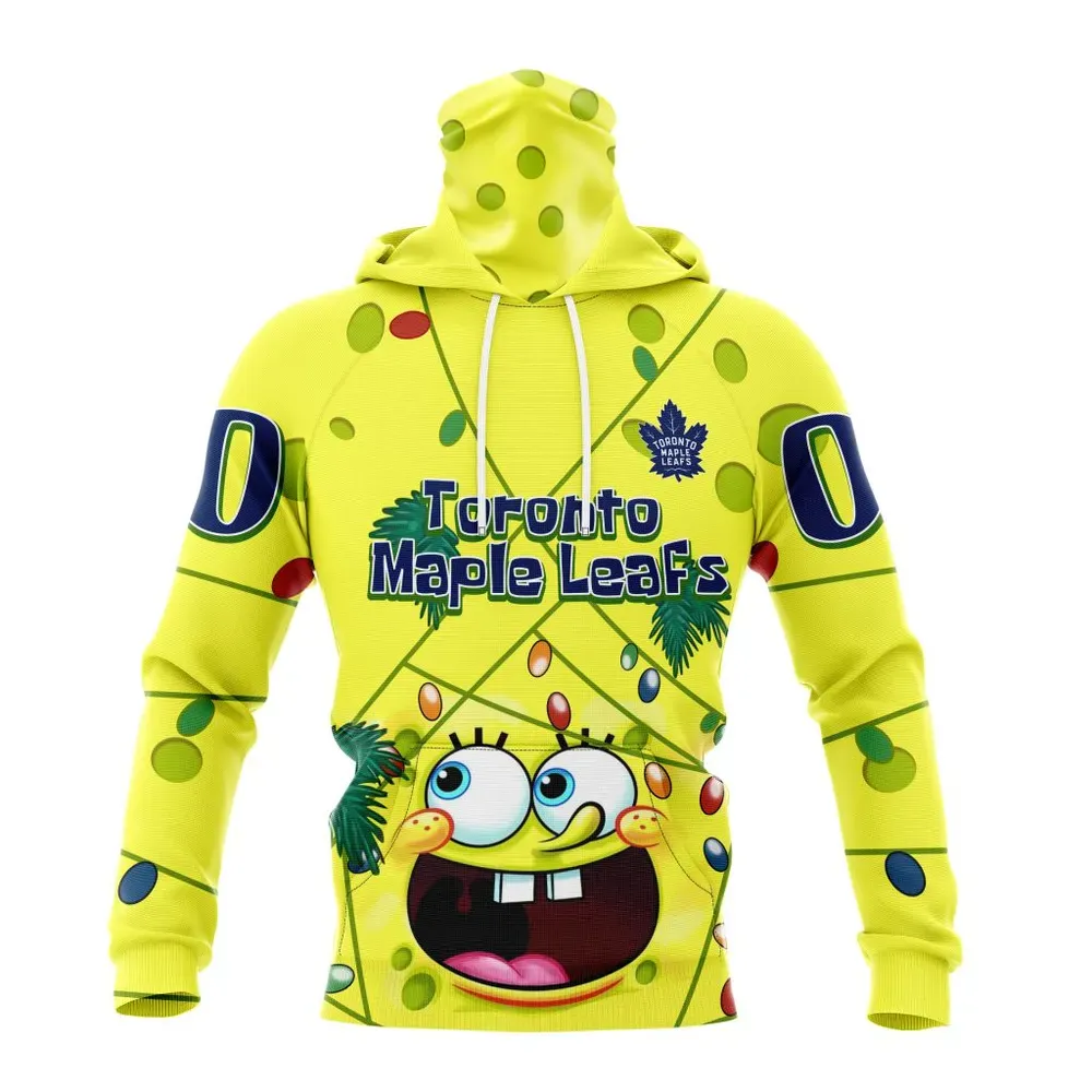 Toronto Maple Leafs Specialized Jersey With Spongebob V0122 Mask Hoodie