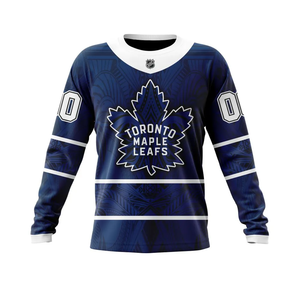 Toronto Maple Leafs | Specialized Native With Samoa Culture V0222 Long Sleeved Sweatshirt 