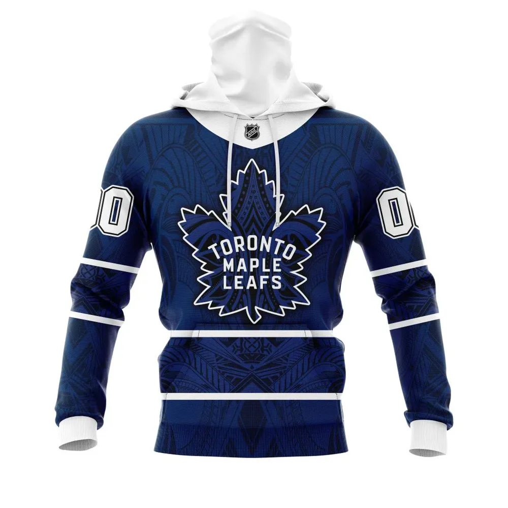 Toronto Maple Leafs | Specialized Native With Samoa Culture V0222 Mask Hoodie