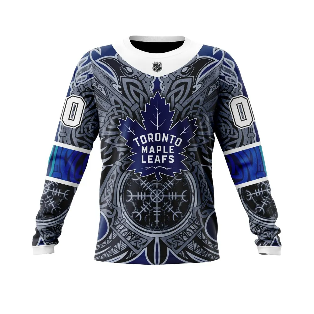 Toronto Maple Leafs | Specialized Norse Viking Symbols St2201 Long Sleeved Sweatshirt 