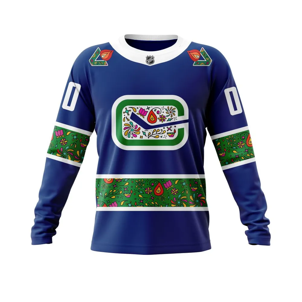 Vancouver Canucks | Celebrate Diwali Specialized Concepts Kits V2 Long Sleeved Sweatshirt 