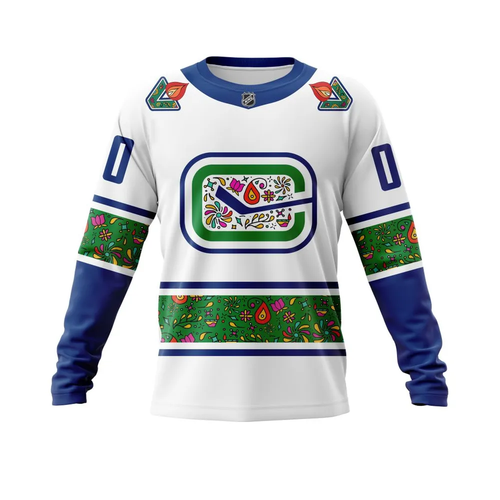 Vancouver Canucks | Celebrate Diwali Specialized Concepts Kits V3 Long Sleeved Sweatshirt 